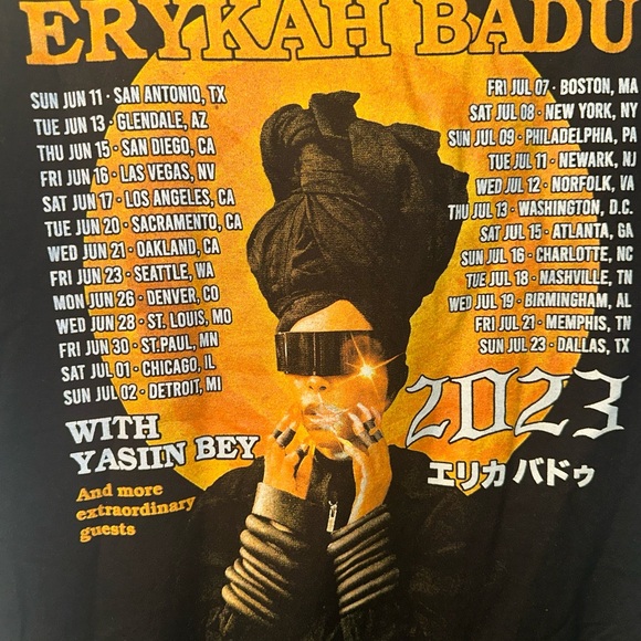Erykah Badu “Unfollow me tour” Concert T-shirt - Picture 6 of 7